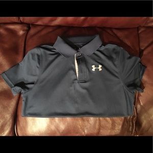 Navy Blue Under Armour Heat Gear Polo